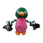 PLUSH AND ROPE PARROT SQUEAKER (DOG) (22x20x8cm) IDS0WB24715051