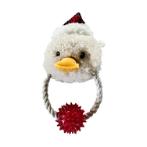 CHRISTMAS TALE - DUCK WITH ROPE, SPIKE BALL AND SQUEAKER (DOG) (SMALL) (17x10x9cm) IDS0WB32267V2