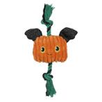 EYE PUT A SPELL ON YOU - PUMPKIN ON ROPE SQUEAKER (DOG) (SMALL) (24x10x3cm) IDS0WB31561