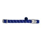CAT COLLAR - ELASTIC SAFETY BUCKLE REFLECTIVE WITH A BELL (BLUE) (10mmx20-30cm) BWCC2503BLU