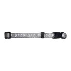 DOG COLLAR - STAR AND MOON REFLECTIVE (GREY) (10mmx22-35cm) BWDC2501GRY