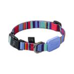 ADJUSTABLE COLLAR (VIOLET LIGHTS AND STRIPES) (EXTRA SMALL) (DOG) (10mmx19-30cm) ID08909