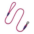 ROPE LEASH WITH HOOK (GLITTER MAGENTA WITH PURPLE) (10mmx120cm) ID011422