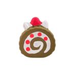 LATEX TOY - SWISS ROLL (BROWN) (DOG) (7.3x3x8cm) AIC0DT028BRN