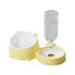 WATER FEEDER AND FOOD BOWLS (YELLOW) (25.5x16x14.5cm) AIC0BW090