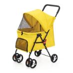 FOLDABLE PET STROLLER (YELLOW) (46x57x88cm) AIC0C205YEL
