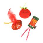 FELINE FRENZY-TOMA-TOE BEANS CATNIP (CAT) (7.62x3.81x6.99cm) (3pcs) PLY0PY7235BSF