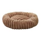 VELVET DONUT ROUND PET BED (KHAKI) (50x50x7cm) AIC0B045KHA50CM