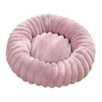 VELVET DONUT ROUND PET BED (PURPLE) (50x50x7cm) AIC0B045PUR50CM