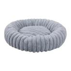 VELVET DONUT ROUND PET BED (GREY) (50x50x7cm) AIC0B045GRE50CM