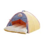 TENT PET BED (YELLOW) (42x42x32cm) AIC0B098YEL