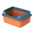 CAT LITTER BOX (BLUE/ ORANGE) (CAT) (48x36x22.5cm) AIC0BL038LBLU