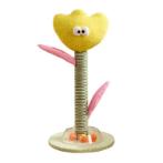 CAT SCRATCHING POST - FLOWER (YELLOW) (CAT) (30x30x60cm) AIC0CST124YEL