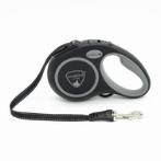 RETRACTABLE REFLECTIVE LEASH 3M TAPE (BLACK) (EXTRA SMALL) (12kg) MPS0CG10DB20
