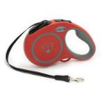 RETRACTABLE REFLECTIVE LEASH 5M TAPE (RED) (SMALL) (15kg) MPS0CG10RD30