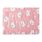 FLANNEL MAT - BEAR (PINK) (MEDIUM) (63x43x2cm) AIC0M050MBEAR
