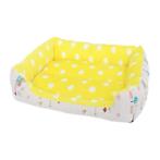 RECTANGLE BED - DOTS (YELLOW) (SMALL) (50x40x13cm) AIC0B112SYEL