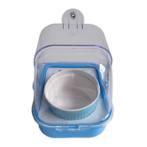 BIRD FEEDING BOWL AND TRAY (BLUE) (14x11x12.5cm) AIC0BT010BLU