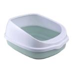 CAT LITTER BOX WITH SCOOP (GREEN) (CAT) (55.5x45x25cm) AIC0BL053LBLU