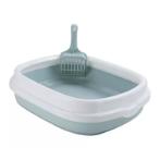 CAT LITTER WITH SCOOP (GREEN) (CAT) (LARGE) (55.5x45x16.5cm) AIC0BL010LWHTBLU