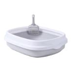 CAT LITTER WITH SCOOP (PURPLE) (CAT) (LARGE) (55.5x45x16.5cm) AIC0BL010LWHTGRY