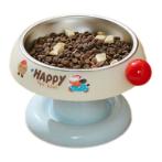 STAINLESS STEEL BOWL (WHITE/ BLUE) (16.5x16.5x11cm) AIC0BW099BLUWHT