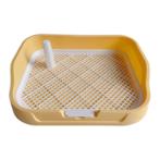PEE TRAY WITH POST (YELLOW) (DOG) (SMALL) (48x36.5x8.5cm) AIC0TL015SYEL