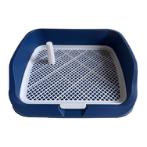 PEE TRAY WITH POST (DARK BLUE) (DOG) (SMALL) (48x36.5x8.5cm) AIC0TL015SDBLU