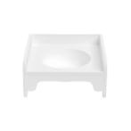 CANDY ELEVATED CERAMIC BOWL (WHITE) (19.8x19x10cm) AIC0BW092WHT