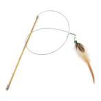 INSECT FUN SERIES CAT TEASER - FEATHER (GREEN) (CAT) (30cm) BWAT3976