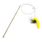 INSECT FUN SERIES CAT TEASER - FEATHER (YELLOW) (CAT) (30cm) BWAT3978