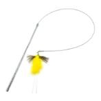 SILVER WINGS SERIES CAT TEASER - FEATHER (GREEN/ YELLOW) (CAT) (30cm) BWAT3974