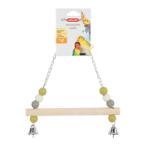 WOODEN SWING WITH METAL CHAIN (22x10x26cm) ZS0134013
