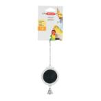 ROUND PLASTIC MIRROR WITH BELL (ASSORTED) (5.7x0.5x16.5cm) ZS0134033