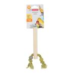 WOOD PERCH WITH ROPE (MEDIUM) (6x2.5x21cm) ZS0134057