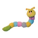 PLUSH - PASTEL CATERPILLAR WITH SQUEAKER (DOG) (88.9x12.7x12.7cm) PWD001002