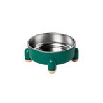 ELEVATED STAINLESS STEEL BOWL (GREEN) (17.5x17.5x7.1cm) AIC0BW106GRN