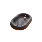 FELT CAT SCRATCHER OVAL (BLACK) ( 58x38x8cm) AIC0CST130