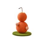 CANDIED HAWTHORN BERRIES CAT SCRATCHING POST (ORANGE) (29x29x47cm) AIC0CST135