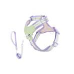HARNESS AND LEASH SET (LIME/ PURPLE) (EXTRA SMALL) (23~40cm) AIC0H050XS