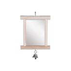 ALICE WOODEN MIRROR (BROWN) (BIRD) (10x1.5x15cm) FP01030901