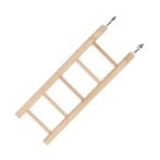 ESCADA 5 STEPS LADDER (LIGHT BROWN) (BIRD) (8x1.2x24cm) FP0101086