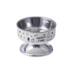 ELEVATED STAINLESS STEEL BOWL(SMALL) (WHITE) (14x14x10.5cm) AIC0BW122S