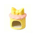 HAMSTER COOLING HOUSE - RIBBON (YELLOW) (9.4x9.4x10.5cm) AIC0BS010YEL