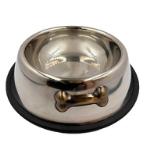STEEL BOWL w BONE (LARGE) (22oz) YE73606L