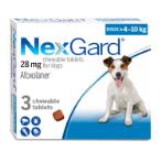 FLEAS & TICKS FLAV CHEW (M) DOG (4-10kg) 3 Tabs NEXF3M