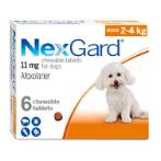 FLEAS & TICKS FLAV CHEW (S) DOG (2-4kg) 6 Tabs NEXF6S