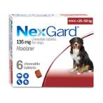 FLEAS & TICKS FLAV CHEW (XL) DOG (25-50kg) 6 Tabs NEXF6XL