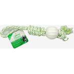 DENTAL ROPE TUG WITH NYLON BALL(GREEN) IDS0WB15424G