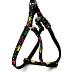 DOG HARNESS-CROWN (BLACK) (SMALL) BWDH1722BKS